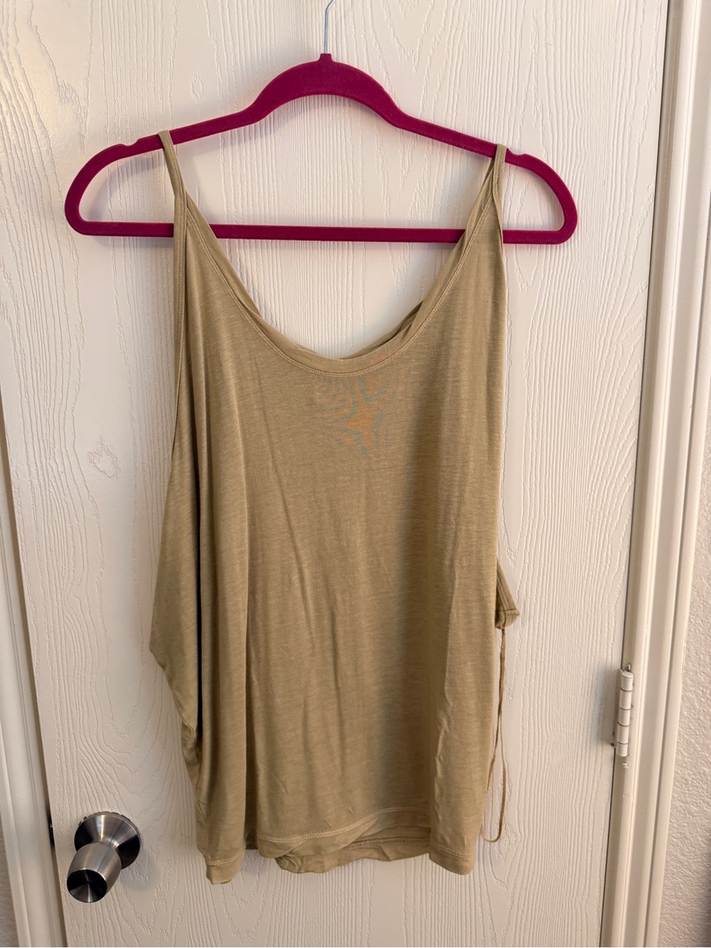 Free People Olive Draped Tank Top